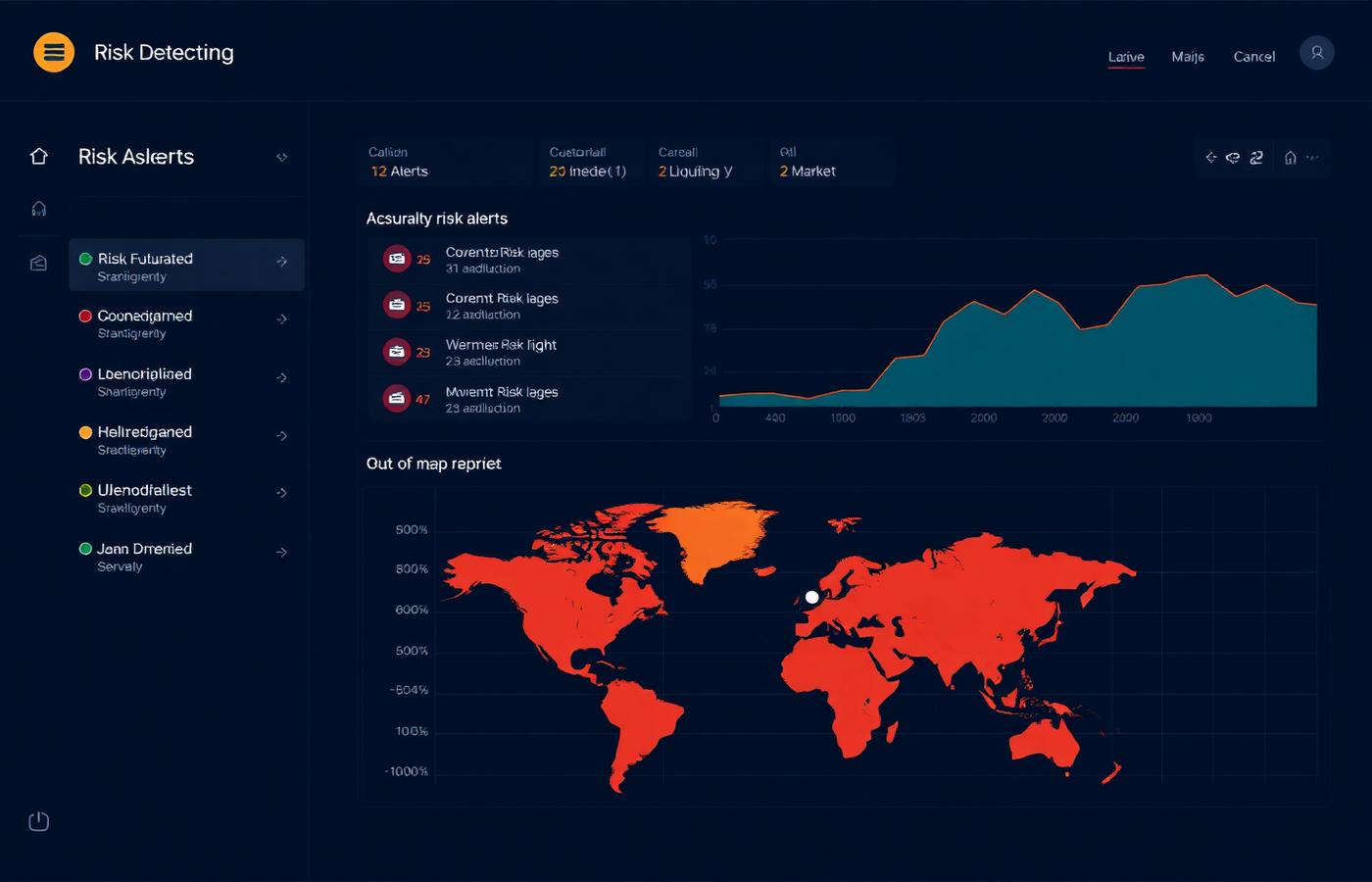 Risk detection view tracking infrastructure exposure signals